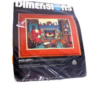 Vintage Dimensions Winter Warmth Needlepoint Kit New